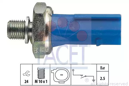 7.0192 FACET Датчик давления масла