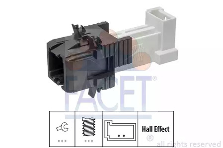 Датчик положения педали тормоза FACET 7.1312