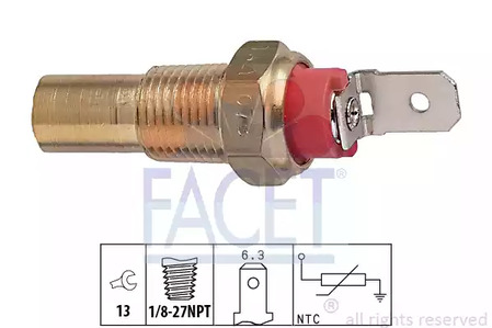 Датчик температуры охлаждающей жидкости FACET 7.3115