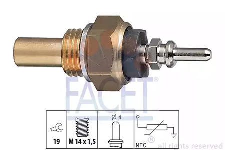 Датчик температура охлаждающей жидкости made in italy - oe equivalent