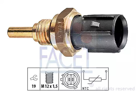 Датчик температуры охлаждающей жидкости FACET 7.3198