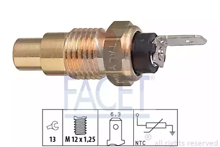 Датчик температура охлаждающей жидкости made in italy - oe equivalent
