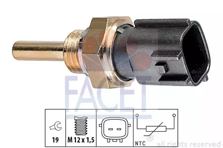 Датчик температуры охлаждающей жидкости FACET 7.3225