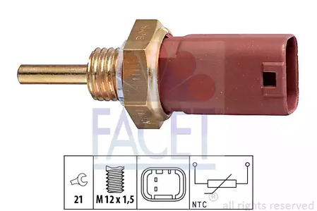 Датчик температуры охлаждающей жидкости FACET 7.3242