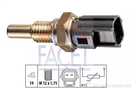 Датчик температура охлаждающей жидкости made in italy - oe equivalent