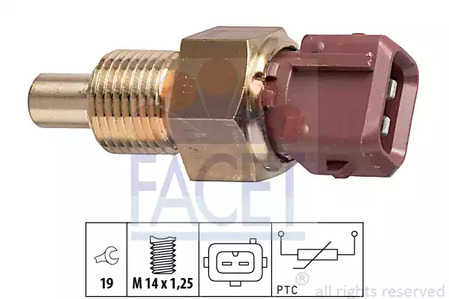 Датчик температуры охлаждающей жидкости FACET 7.3308