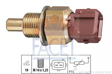 7.3321 FACET Датчик температуры охлаждающей жидкости