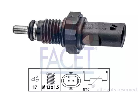 Датчик, температура топлива FACET 7.3378