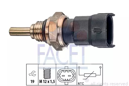 Датчик температура охлаждающей жидкости made in italy - oe equivalent