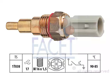 Термовыключатель, вентилятор радиатора FACET 7.5205