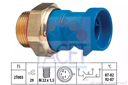 Датчик включения вентилятора FACET 7.5642