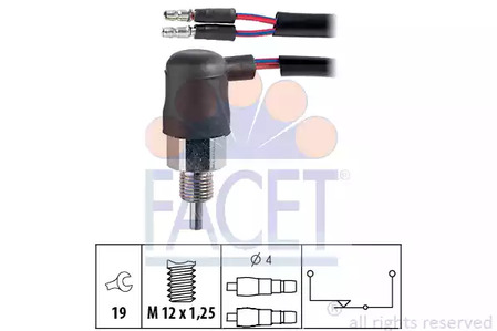 Выключатель фары заднего хода FACET 7.6047