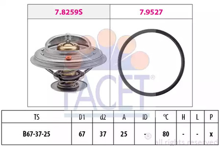 Термостат FACET 7.8259