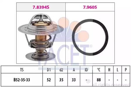 Термостат FACET 7.8483