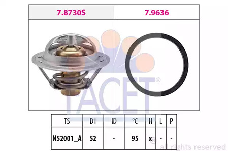 Термостат FACET 7.8730