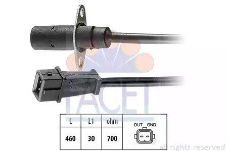 Датчик положения коленвала FACET 9.0001