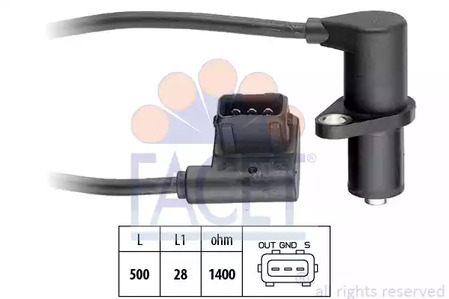 Датчик положения коленвала FACET 9.0161