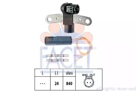9.0199K FACET Датчик положения коленвала