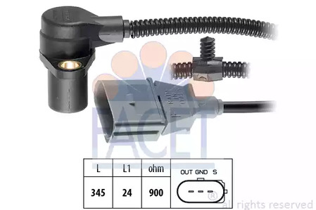 Датчик положения коленвала FACET 9.0287