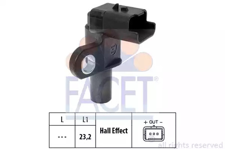 Датчик положения коленвала FACET 9.0332