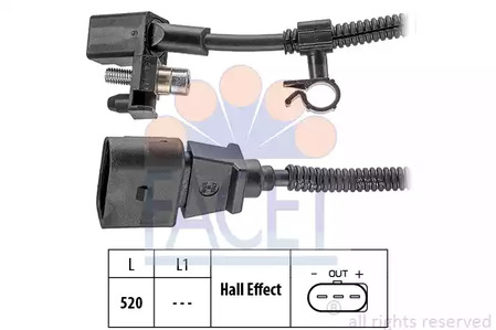 Датчик положения коленвала FACET 9.0445