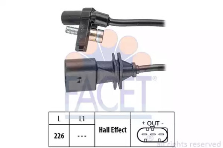 Датчик положения распредвала FACET 9.0759