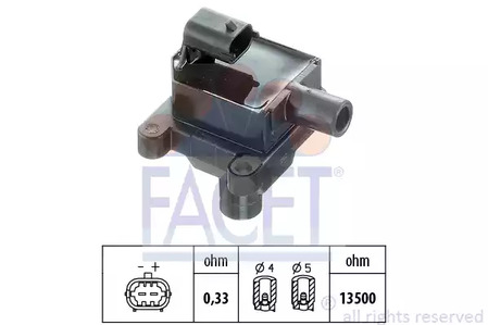 9.6297 FACET Катушка зажигания