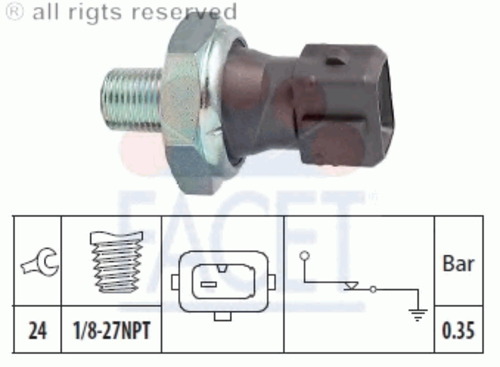 Фото 1 7.0091 FACET Датчик давления масла
