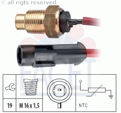 Фото 1 7.3175 FACET Датчик температуры охлаждающей жидкости