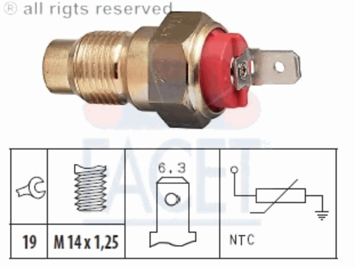 Фото 1 7.3203 FACET Датчик температуры охлаждающей жидкости