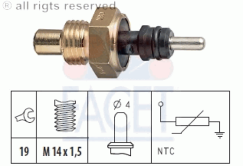 Фото 1 7.3214 FACET Датчик температуры охлаждающей жидкости