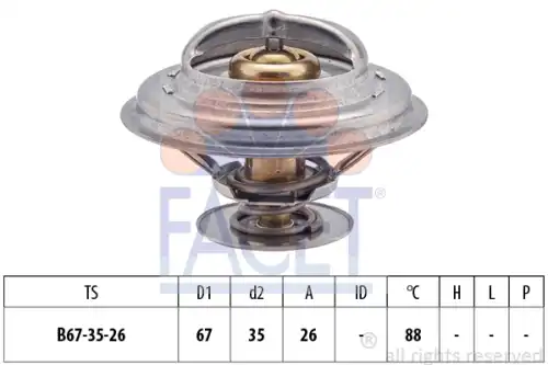 7.8258S FACET термостат