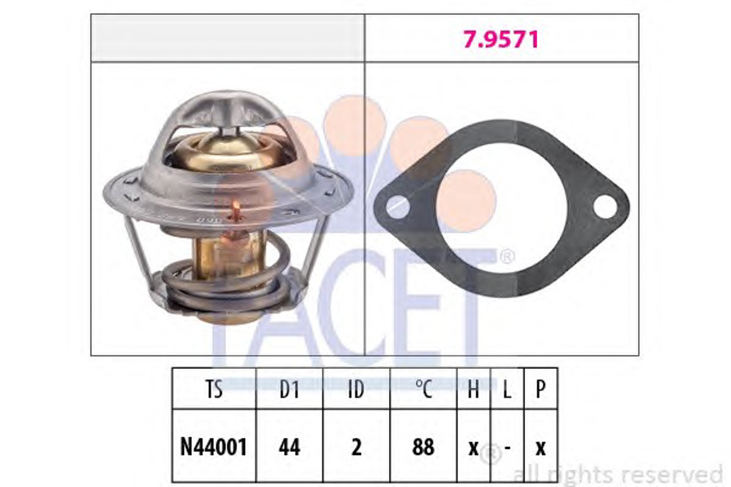 Термостат FACET 7.8369