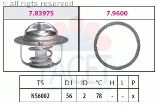 Термостат FACET 7.8397