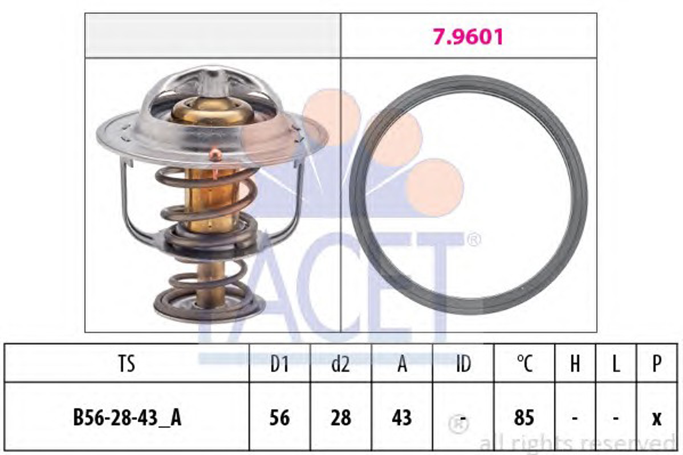 Термостат FACET 7.8687