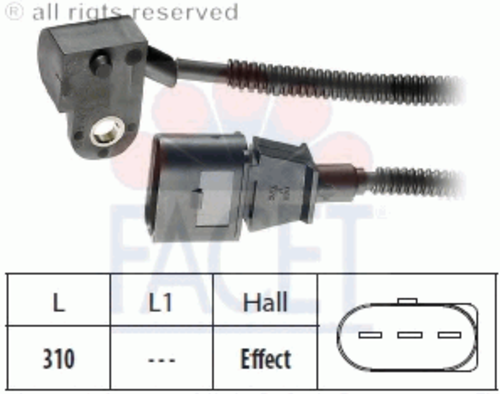 Фото 1 9.0456 FACET Датчик, положение распределительного вала