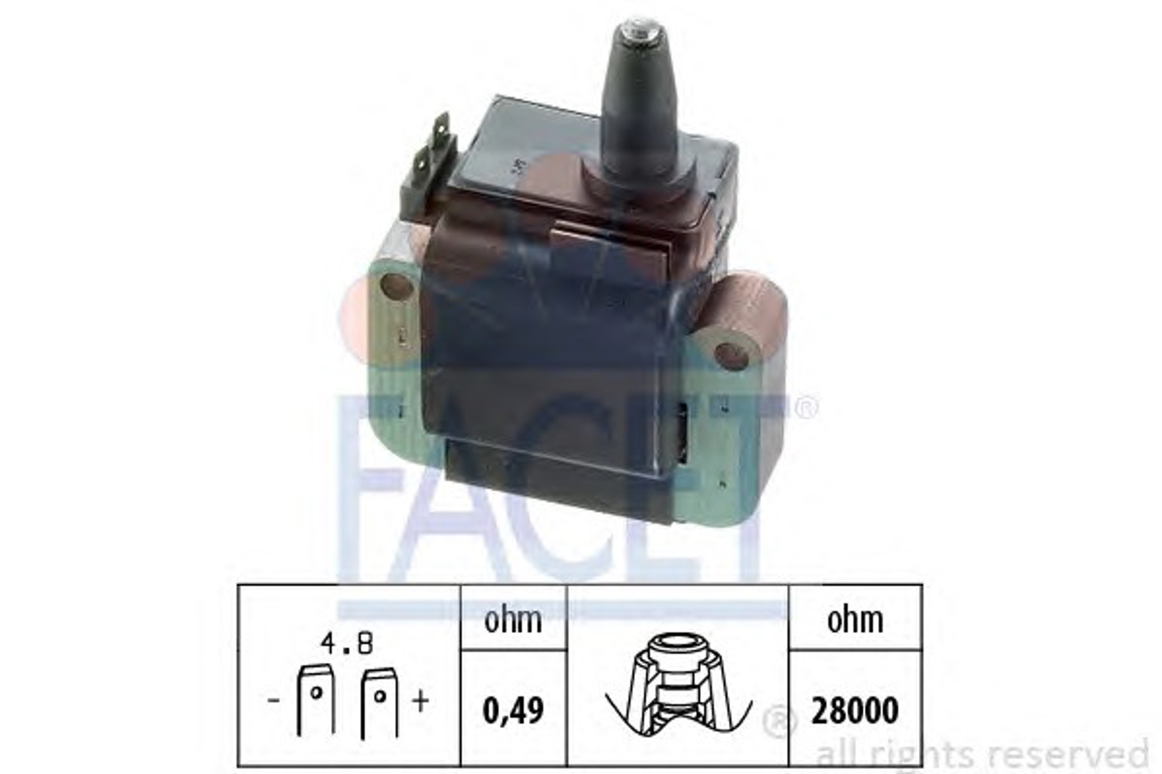 Катушка зажигания FACET 9.6247