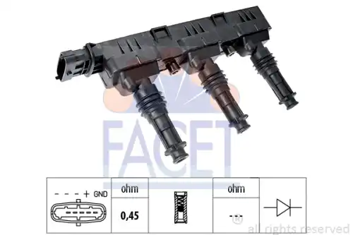 9.6298 FACET Катушка зажигания