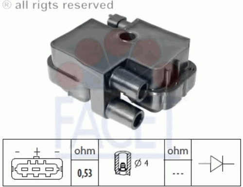 Фото 1 9.6317 FACET Катушка зажигания