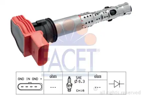 9.6327 FACET Катушка зажигания