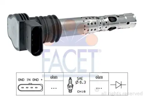 Катушка зажигания FACET 9.6329