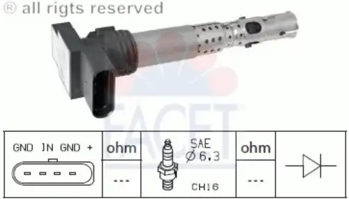 9.6331 FACET Катушка зажигания