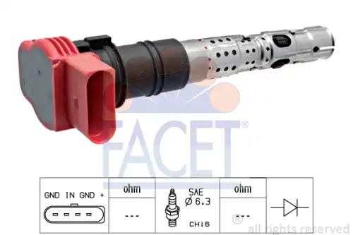 9.6333 FACET Катушка зажигания