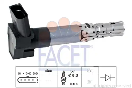 9.6337 FACET Катушка зажигания