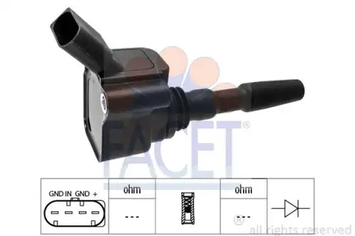 Катушка зажигания FACET 9.6499