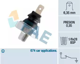 11610 FAE Датчик давления масла
