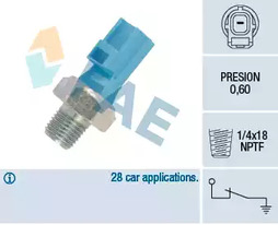 Датчик давления масла FAE 12612