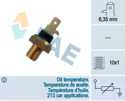 31610 FAE Датчик, температура охлаждающей жидкости