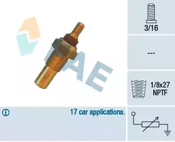 32020 FAE Датчик, температура охлаждающей жидкости