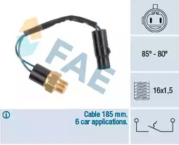 Термовыключатель, вентилятор радиатора FAE 36610